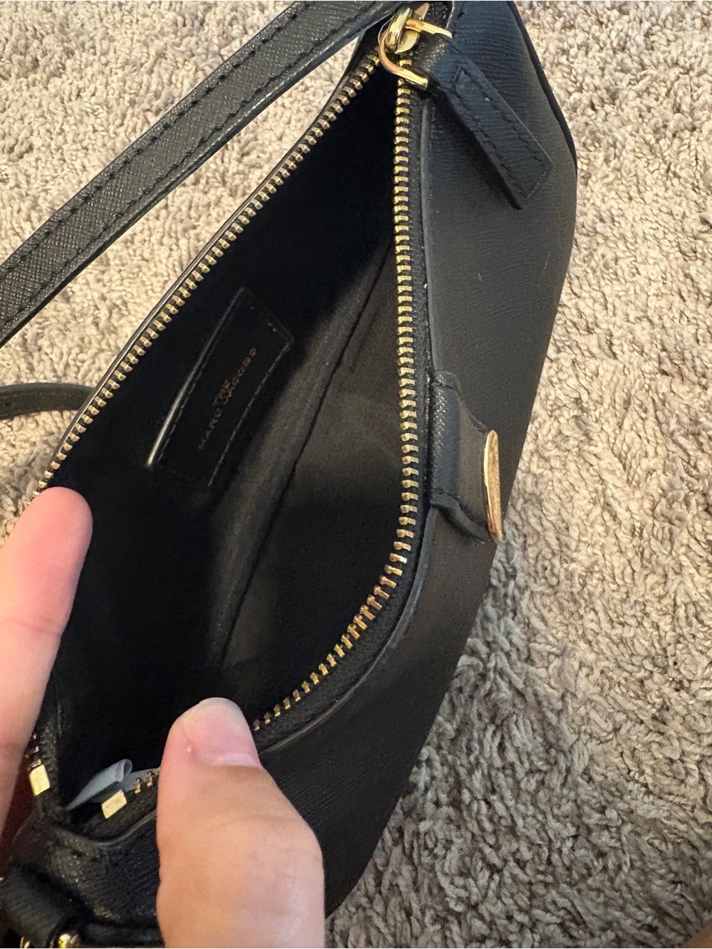 Marc Jacobs Black Mini Shoulder Bag with Gold Hardware - Picture 4 of 4